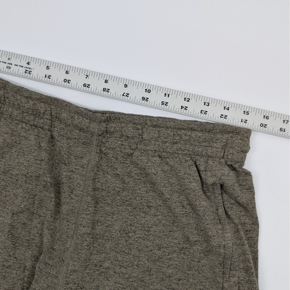 NOBULL Lightweight Knit Shorts Mens Large Heather Brown Workout Lifting Active - Picture 3 of 9